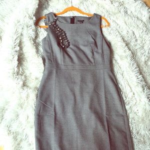 NEW Ann Taylor Sheath Career Dress  (Grey)